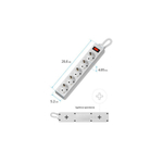 Сетевой фильтр DEFENDER ES, 5 розеток, 3 м, белый, 99482