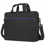 Сумка портфель BRAUBERG PRACTICAL с отделением для ноутбука 15 6" Blue line черная 29х40х7 см