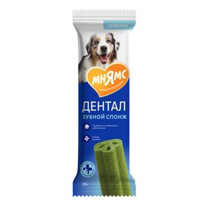 Лакомство Мнямс ДЕНТАЛ для собак "Зубные спонжи" с эвкалиптом и телятиной