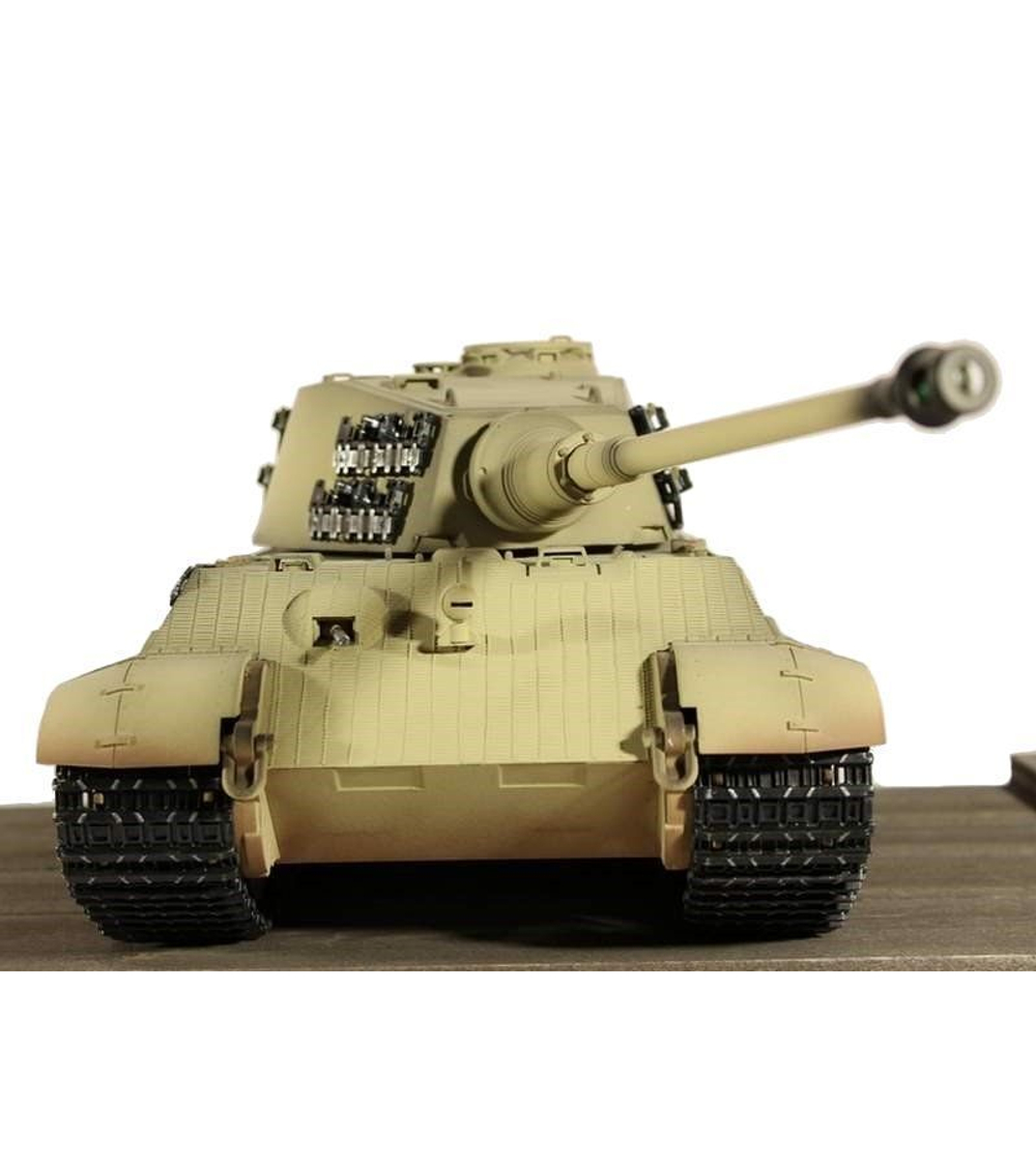 Радиоуправляемый танк Torro King Tiger 1/16, откат ствола (для ИК боя) V3.0 2.4G RTR