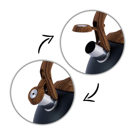 Чайник 2,7 л. из нержавеющей стали со свистком Kamille KM-1087