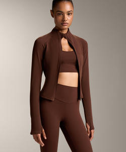 Oysho Легкая и теплая высокотехнологичная куртка, шоколадный