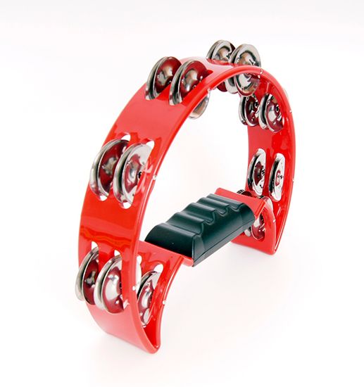 MT04 Тамбурин полумесяц, пластиковый, 16 пар бубенцов DADI