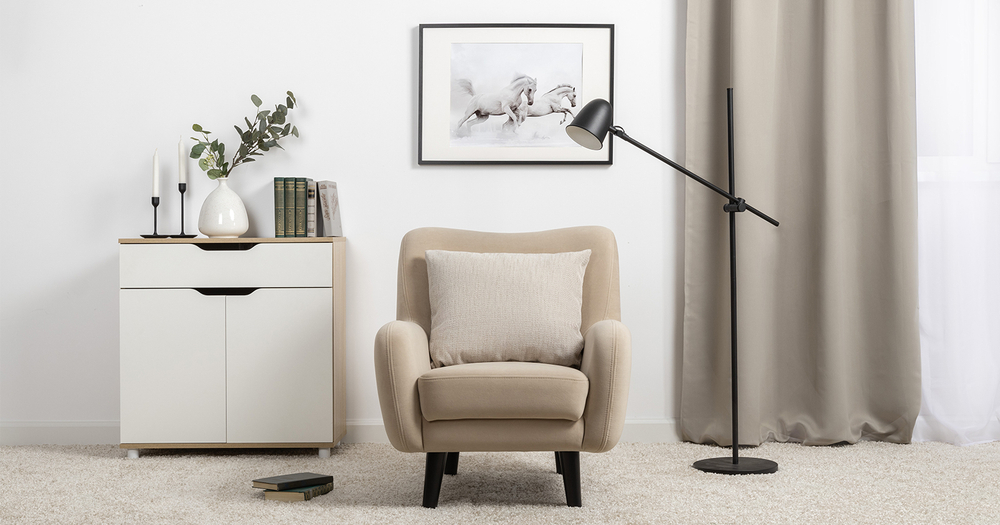 Дакота кресло для отдыха (кремовый)