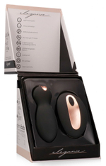 Черные вагинальные шарики Purity с пультом ДУ (Цвет: черный)