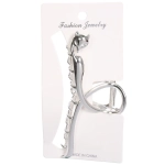 Заколка - краб для волос на блистере «PREMIUM», бесконечность, цвет серебро и золото, 11,5см