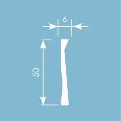 Молдинг Ecopolymer, 50x6 мм