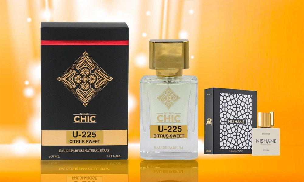 Стойкий парфюм Chic U-225 Citrus Sweet edp unisex 50 ml. (Nishane Hacivat)