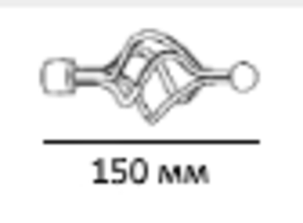 Наконечники Прима Ривьера для кованого карниза d 20, цвет серебро матовое