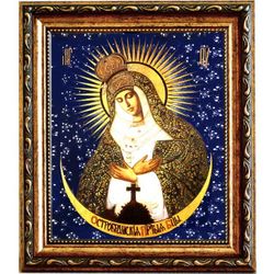 Остробрамская икона Божьей матери на холсте.