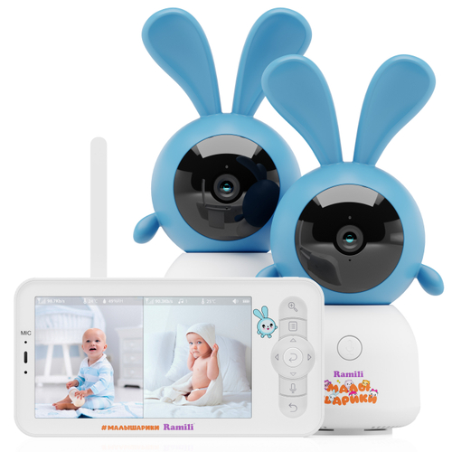 Видеоняня Ramili Baby RV100X2KROSH Крошик, с креплениями