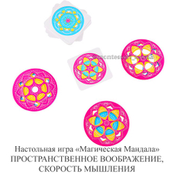 Настольная игра «Магическая мандала» ПРОСТРАНСТВЕННОЕ ВООБРАЖЕНИЕ, СКОРОСТЬ МЫШЛЕНИЯ