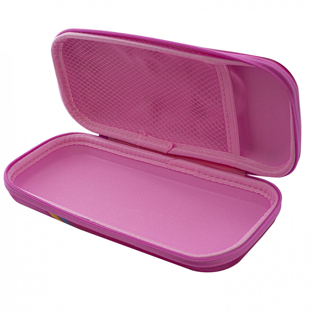 Пенал EVA Alingar, 1 отделение, карман сетка, голографика, молния, объемный рисунок, 50 х 100 х 220 мм ,"Принцессы", микс