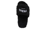 Balenciaga Balenciaga Furry sheepskin and wool one-piece trend comfortable set to wear fashion sandals women's black and white