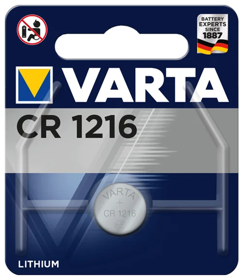 Батарейка Varta ELECTRONICS CR1216 BL1 Lithium 3V