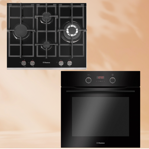 Комплект техники: Газовая панель Hansa BHKS65135 + Духовой шкаф Hansa BOES68438