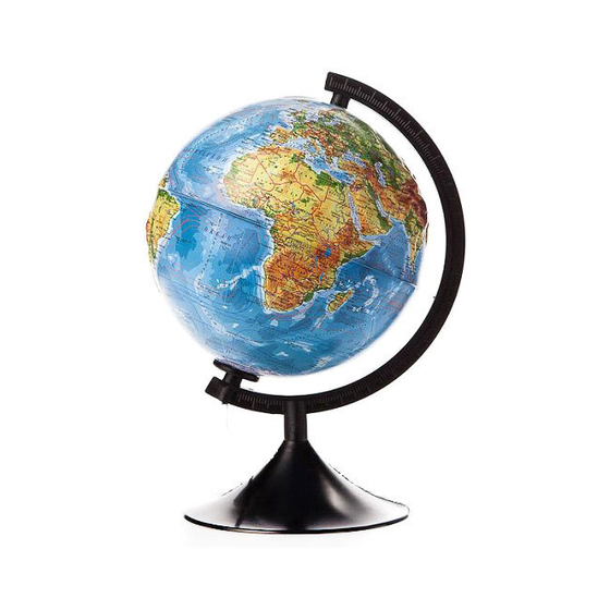 Глобус Земли физический d=210 мм (вариант 2)