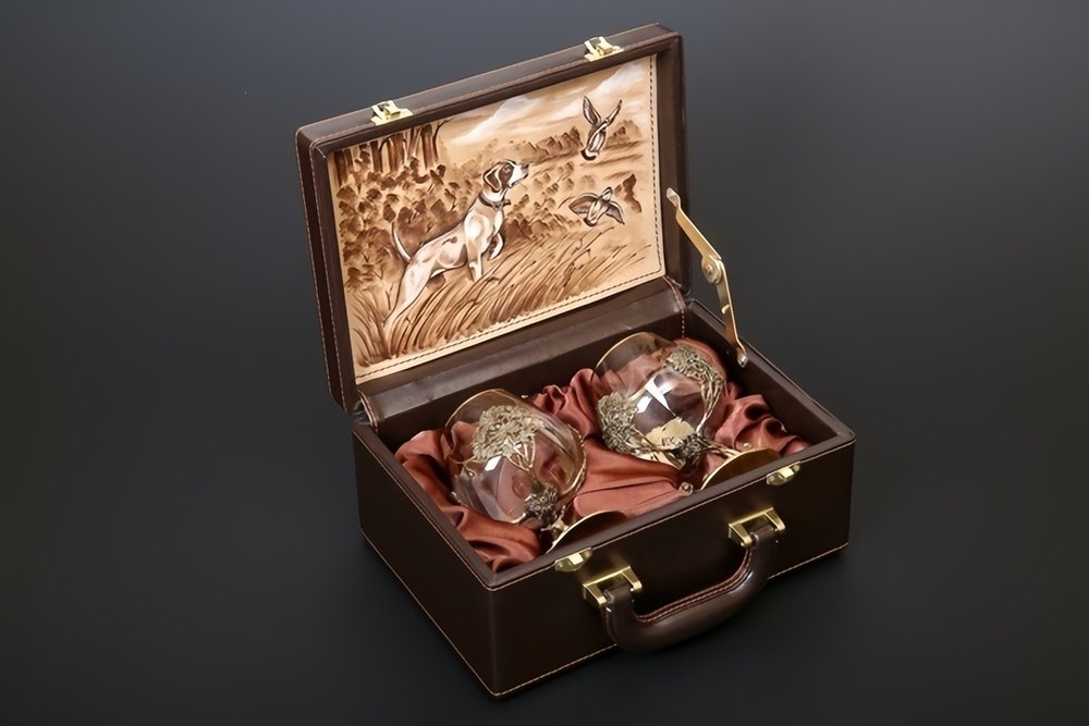 Набор бокалов для коньяка "Охота" 2 шт.