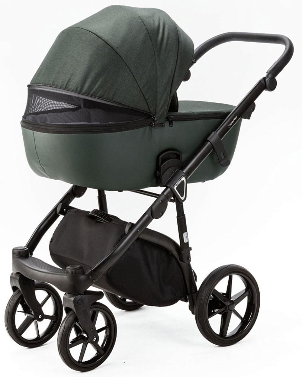 Детская коляска Adamex Nola 2 в 1 N-PS136 TIP (Т.ЗЕЛ.+ Т.ЗЕЛ. КОЖА)