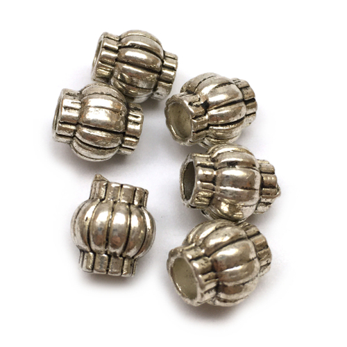 Бусины для украшений 10х10 мм, под серебро