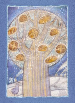 Открытка почтовая "Хлебное дерево"
