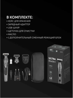 Триммер для бороды и усов PHC 1704 / Графитовый