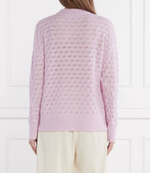 Хлопковый свитер saanour Sams\u00f8e Sams\u00f8e - лавандовый(F24100071)