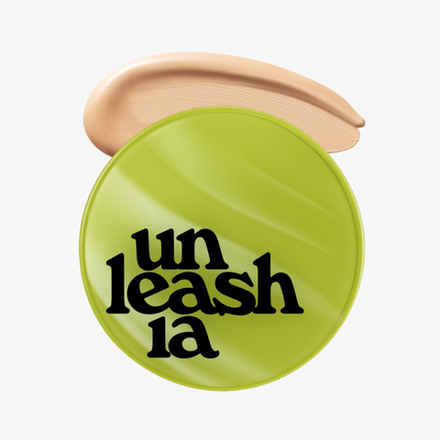 UNLEASHIA Кушон для лица с сатиновым финишем Healthy Green Cushion SPF30 PA++ 23W BISQUE
