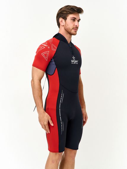 Гидрокостюм Sargan Nero Shorty 2.0 men 2 мм черно-красный