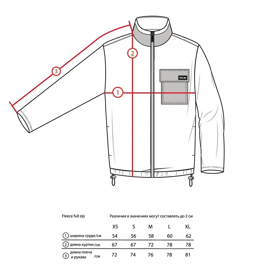 Fleece Full Zip Nut