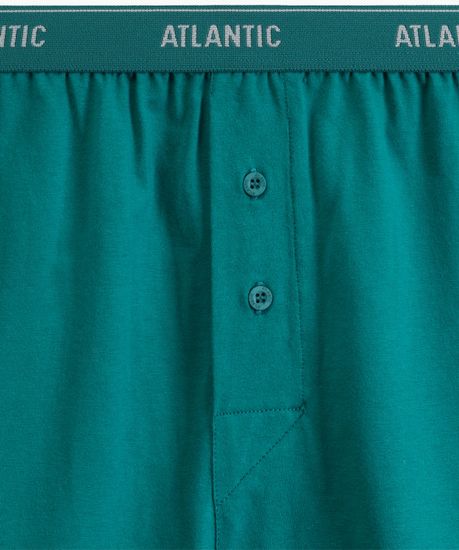 Трусы (2 шт) мужские семейные Atlantic 2RMX-001, хлопок, бирюзово-зеленый + темно-голубой
