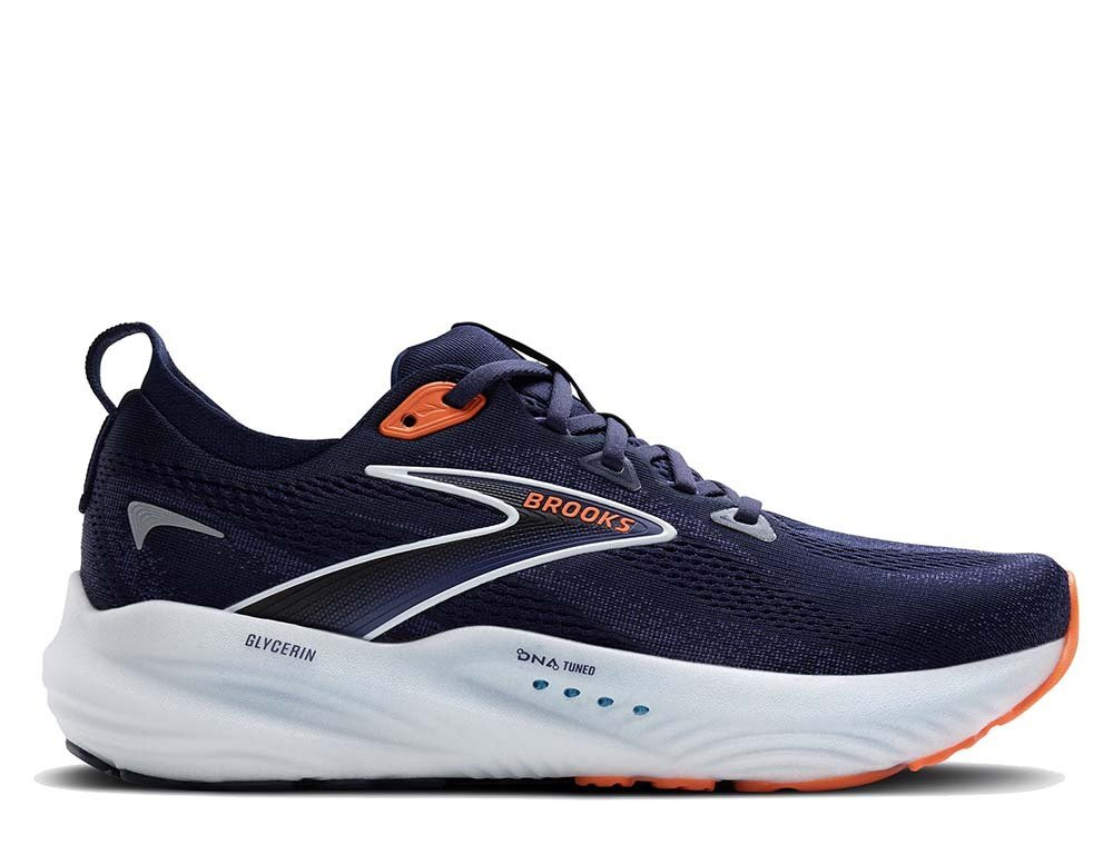 Кроссовки для бега мужские Brooks Glycerin 22 M Сине-оранжевые
