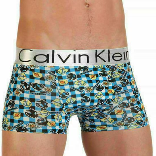 Мужские трусы боксеры синие Calvin Klein CK00050-3