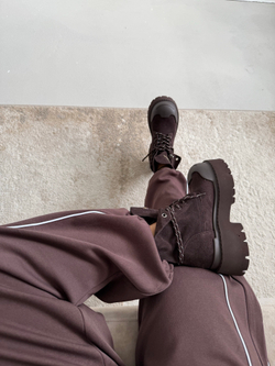 Ботинки из натуральной замши