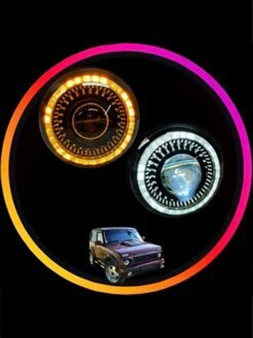 Фары Нива 4х4/Легенд ("Бомбический свет")