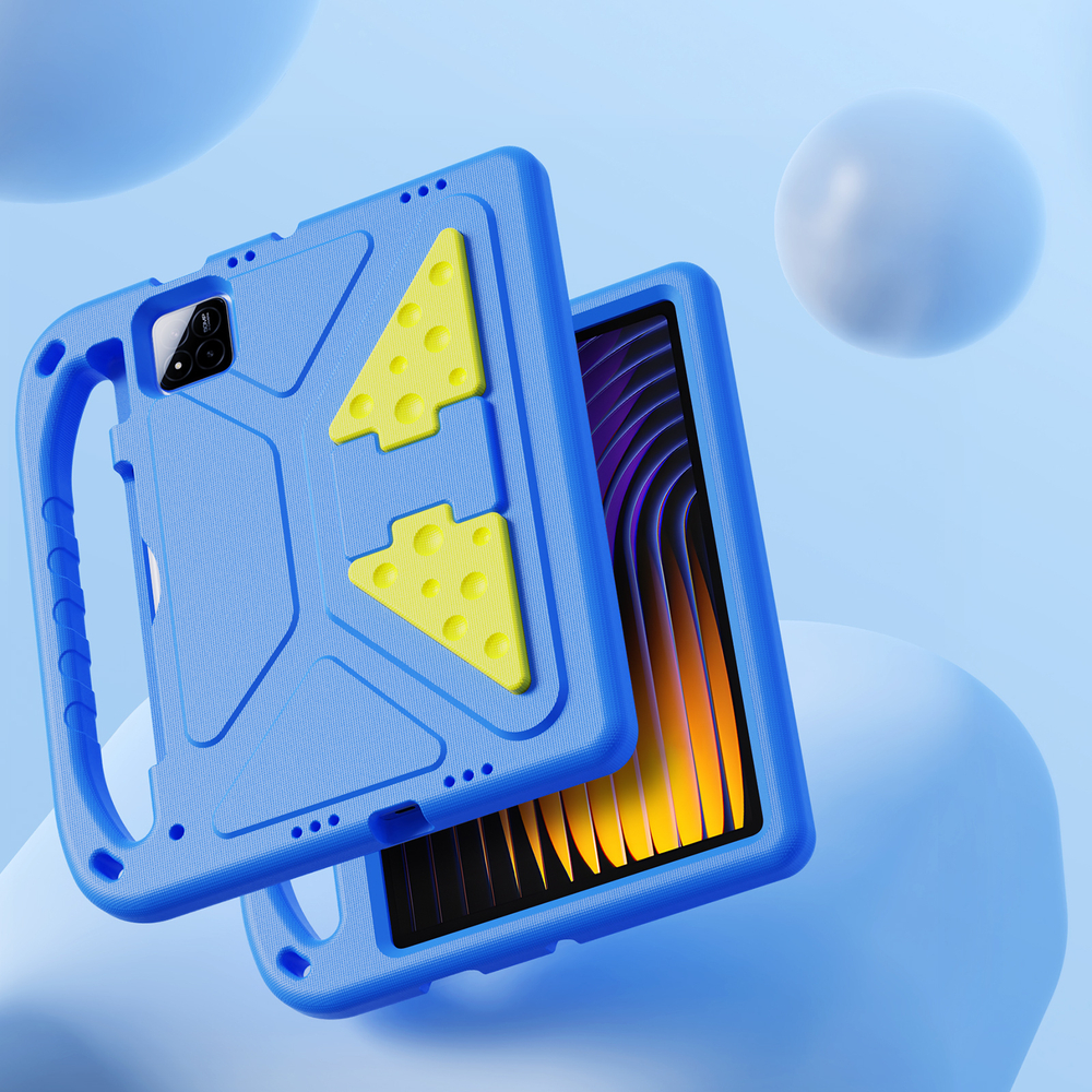 Детский чехол синего цвета на планшет Xiaomi Pad 7 и 7 Pro от от Dux Ducis, серия Puff Series Case