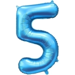 Шар фольгированный 32'/81см «Цифра 5» (синий)