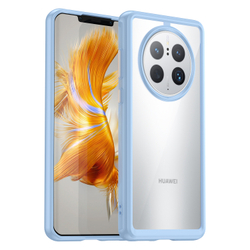 Усиленный чехол с мягкими рамками синего цвета для Huawei Mate 50 Pro, мягкий отклик кнопок