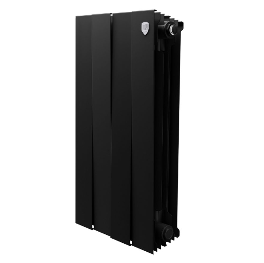 Радиатор биметаллический Piano Forte черный 500 VD 4 секции нижнее подключение
