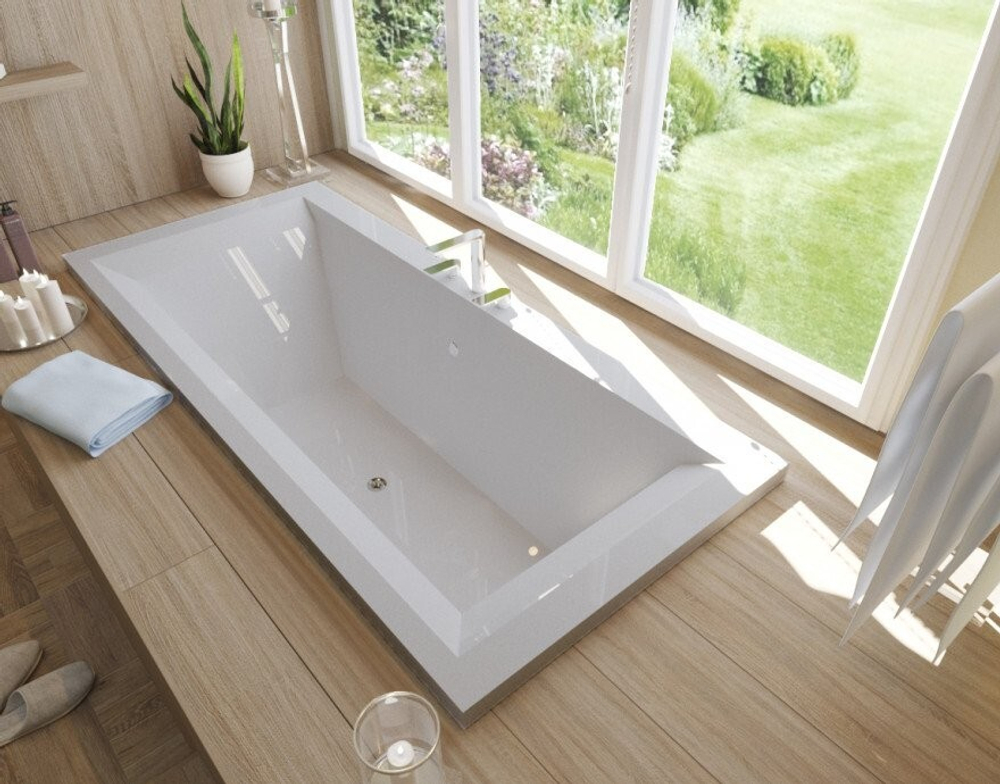 Ванна из литьевого мрамора Эстет Стелла 180х80 белая, ФР-00002809