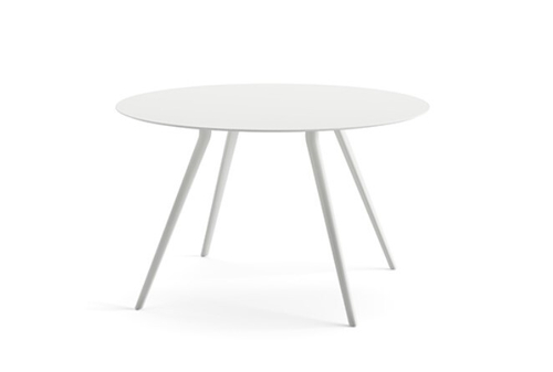 Стол Meety ARPER  ламинат/алюминий white matt d1190х725h