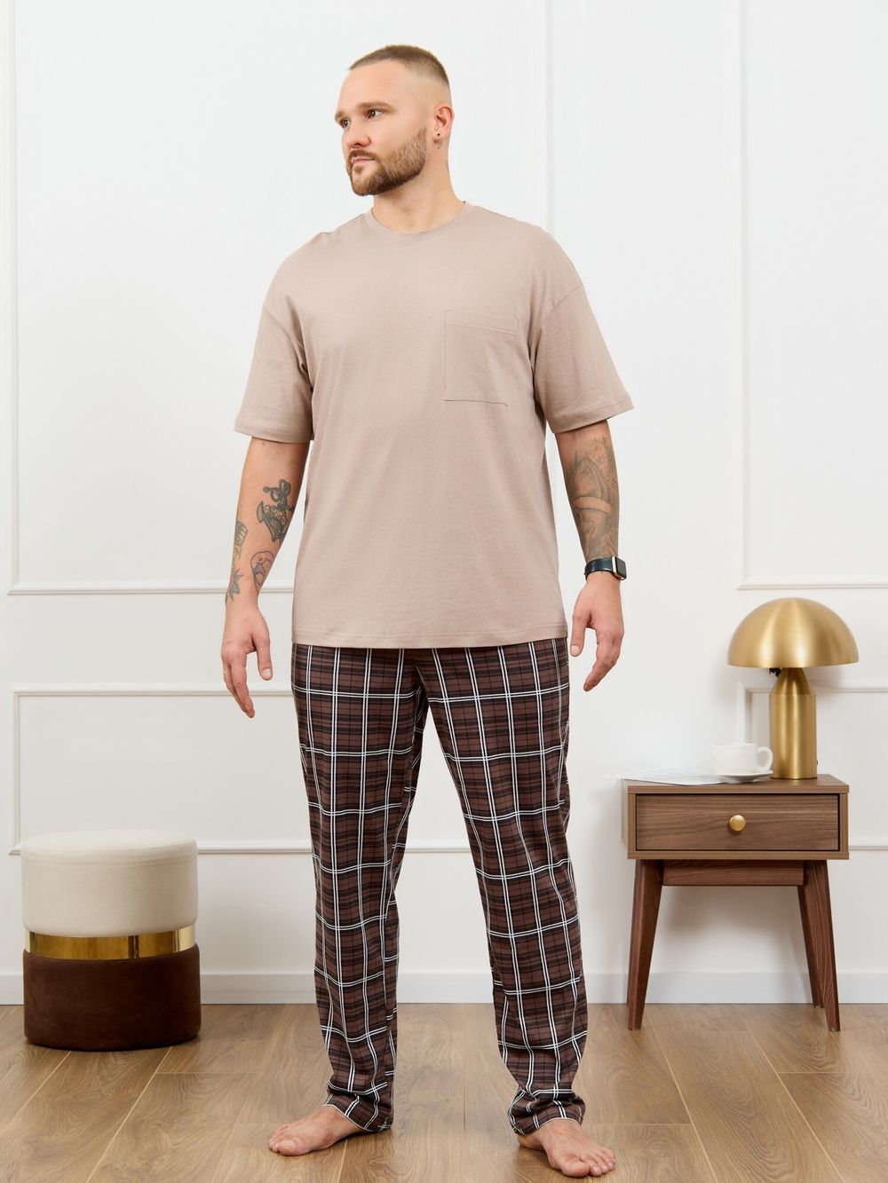 Костюм мужской Браун-3 Виотекс БЕЖЕВЫЙ