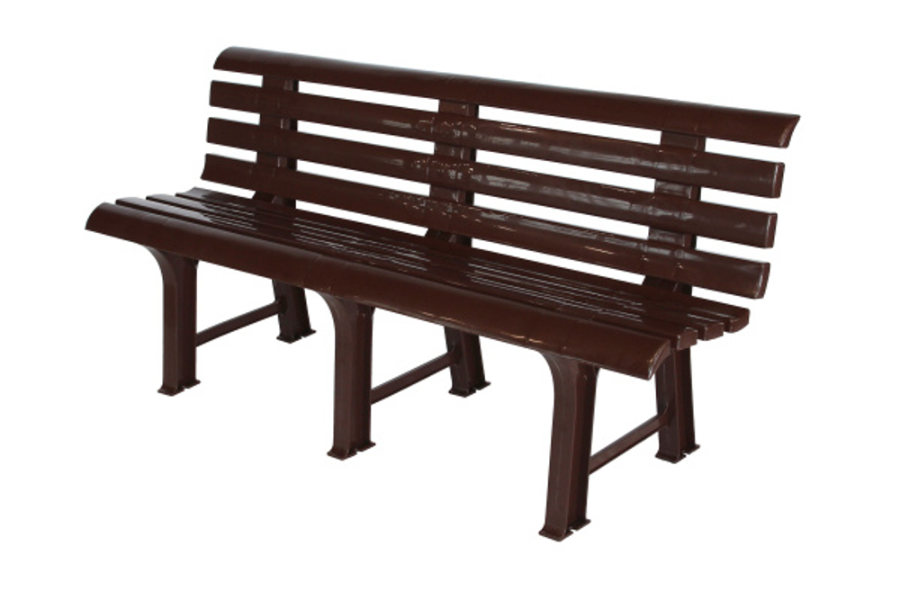 Скамья пластиковая  арт.СКП-МТ009 (коричневая)