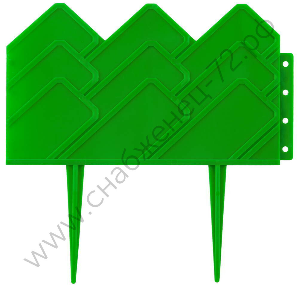 GRINDA 14 х 310 см, зеленый, декоративный бордюр для клумб (422221-G)
