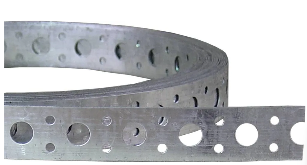 ЛЕНТА МОНТАЖНАЯ СТРОЙБАТ ПЕРФОРИРОВАННАЯ 12Х0,75 25М