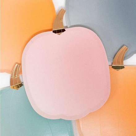 Тарелки в форме тыквы "Pastel Halloween" 8 шт.