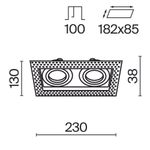 Встраиваемый светильник Technical DL003-02-W
