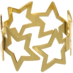Набор колец для салфеток 6шт «Звезды» 4*3см, золото