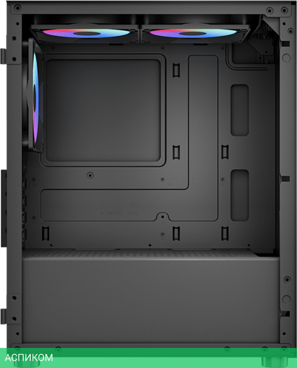 Корпус Aerocool CS-111 без БП Black (CS-111-G-BK-V1)