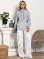 Блуза Санти (бело-серая) Б15622-54М LT Collection